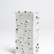 Emotions in a cube: Doubts, Porcelain, glaze, 22/6/12 cm, 2021