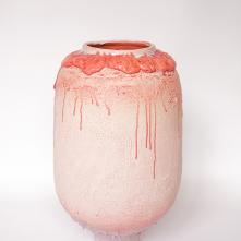 Orange pithos, 2020, 50x30cm, stoneware, porcelain, glaze