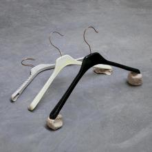 SALE BEGINS TODAY- Porcelain hanger, bronze hook- 39 x 21 x 3 cm - 2015 ©Paulien Barbas