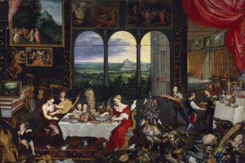 Le goût, l'ouïe et le toucher - Jan Brueghel l'ancien